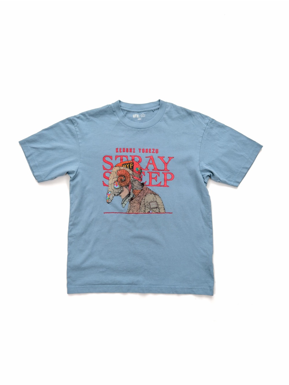 UNIQLO Kenshi Yonezu Stray Sheep T-shirt Classic fit Size S Blue